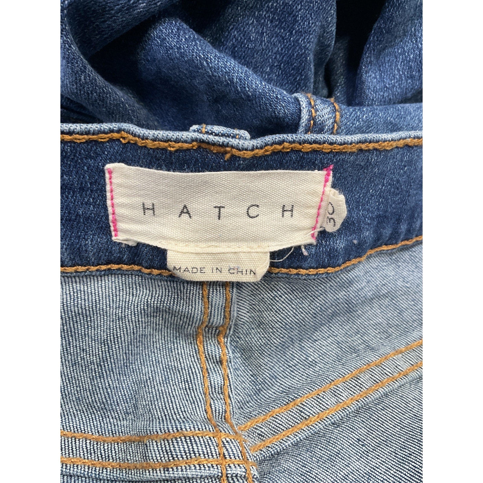Hatch The Slim Maternity Blue Cotton Denim Jean Size 30