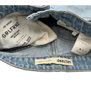 Grlfrnd Classic Blue Harlow High Rise Boot Denim Jeans Size 23