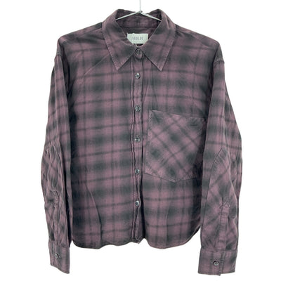 Agolde Plaid Multicolor Comer Top Size S