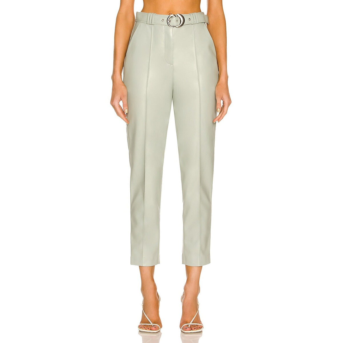 Simkhai Vegan Leather Teal Pauline Size 4 Pants