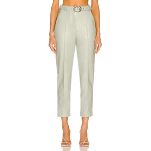 Simkhai Vegan Leather Teal Pauline Size 4 Pants