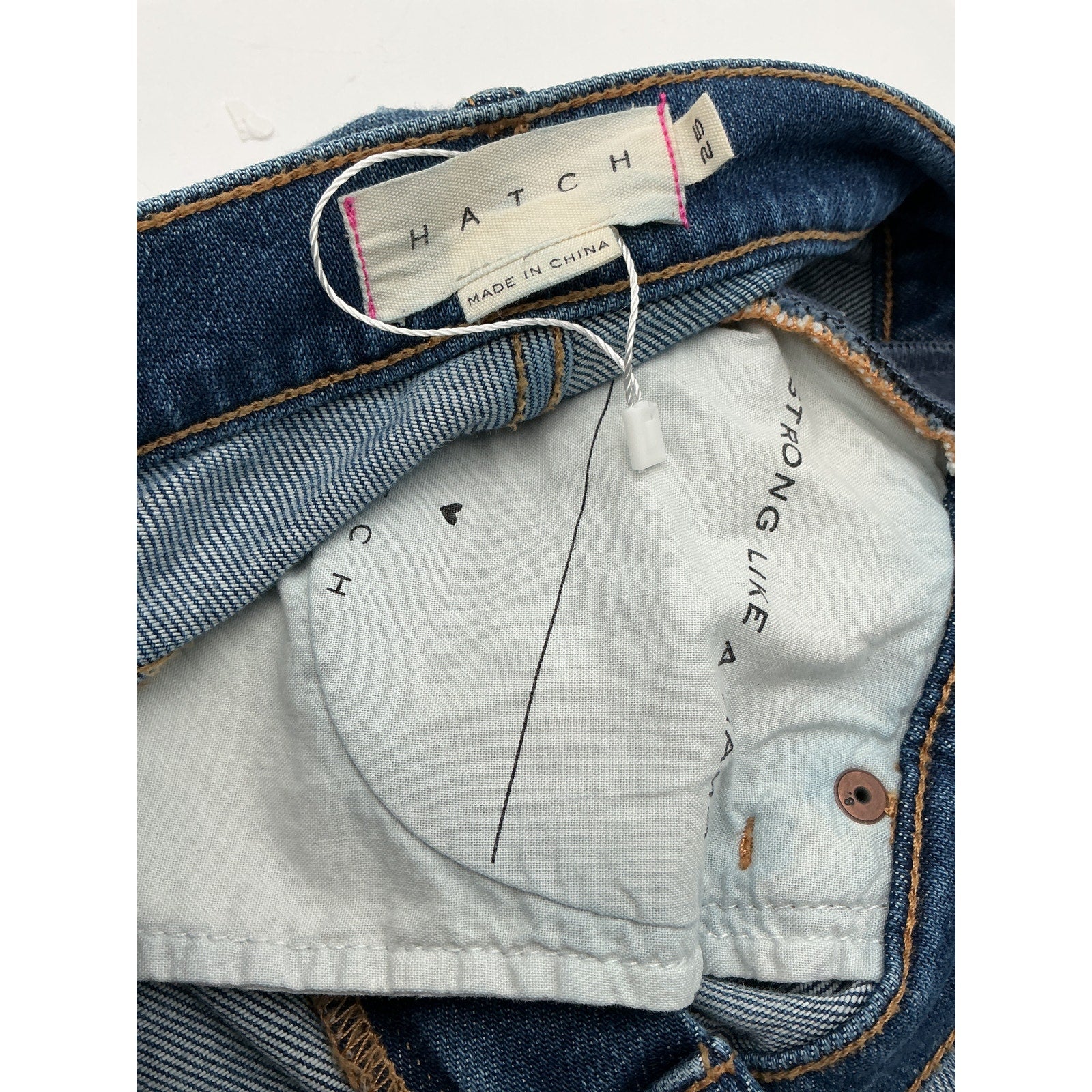 Hatch The Crop 'Maternity' Blue Cotton Jean Size 25 - NWT