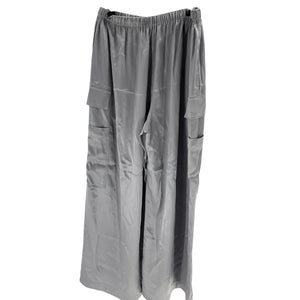 Reformation 'Ethan' Grey Satin Pant Size M