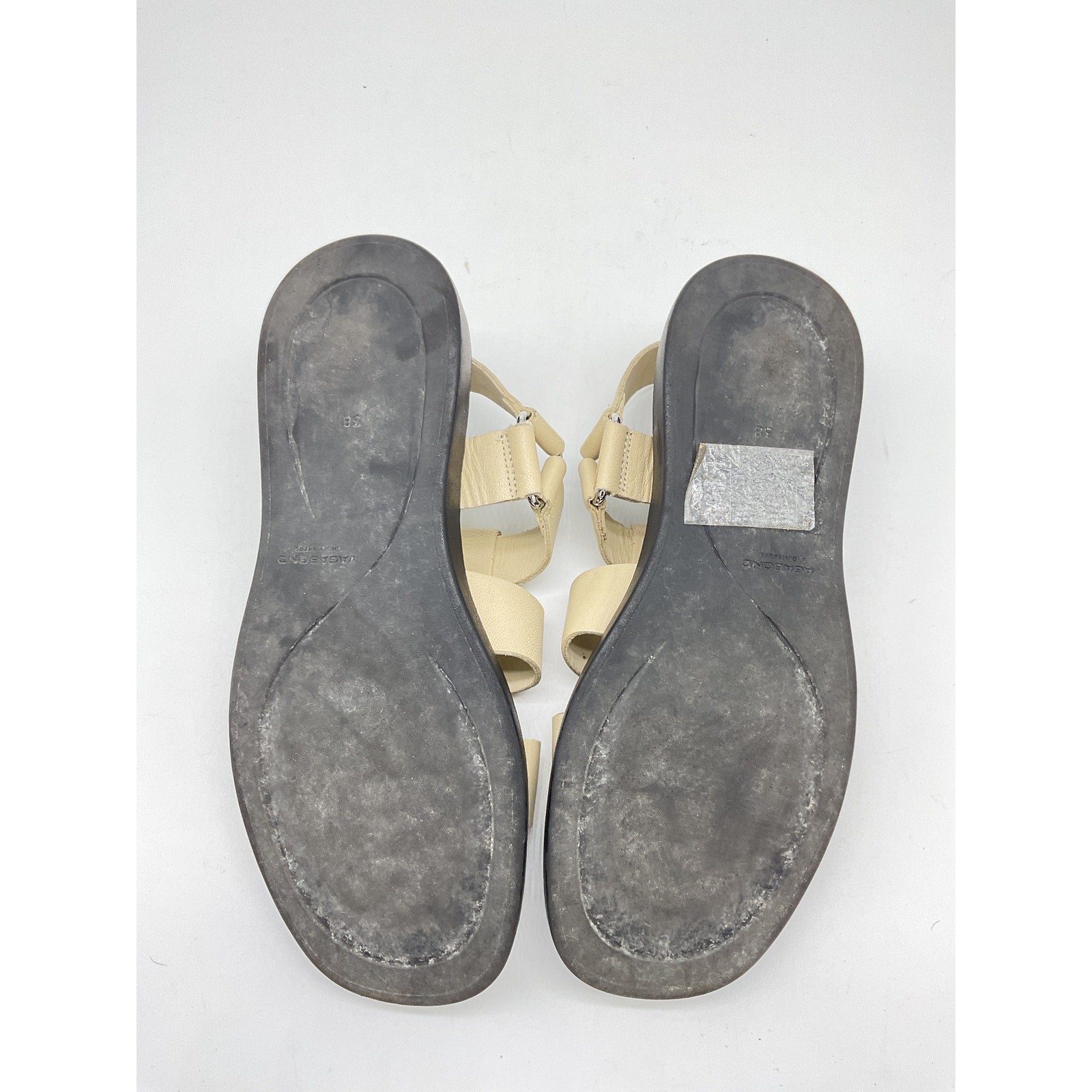 Vagabond Shoemakers 'Connie' Off White Leather Sandal Size 8