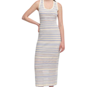 Simkhai Ribbed French Blue Stripe Ander Dress Size S