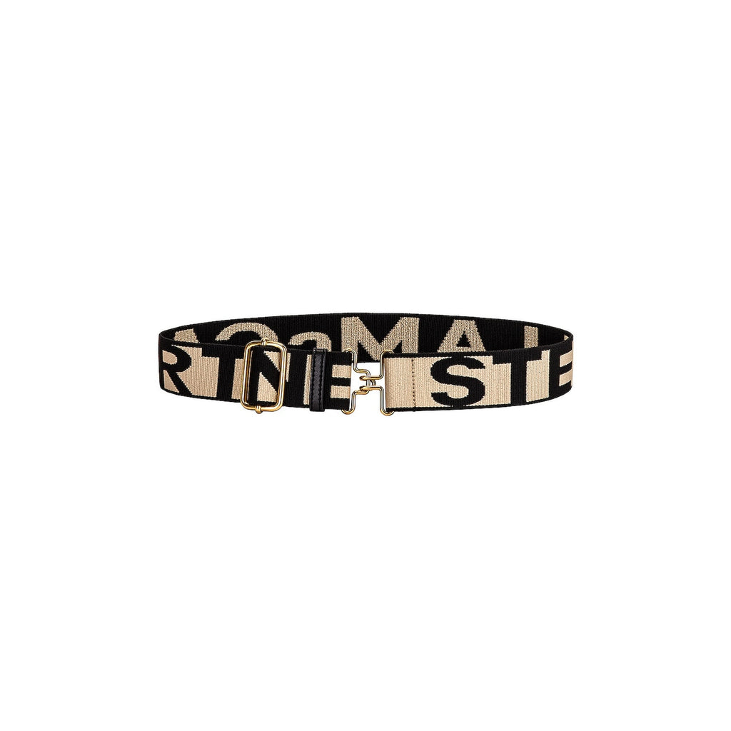 Stella Mccartneymonogram Tan Textile Elastic Belt Size S
