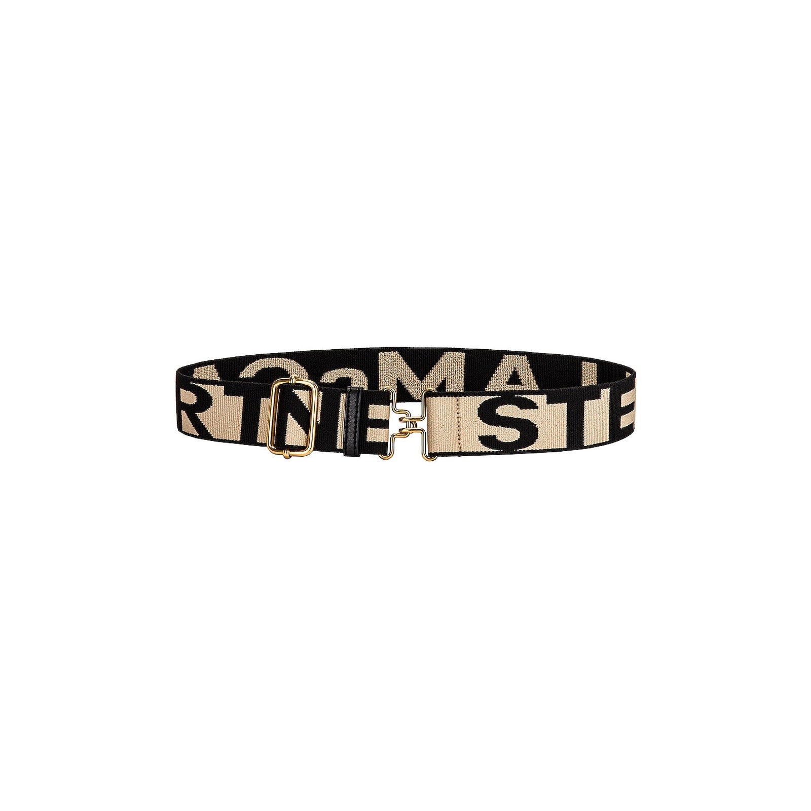 Stella Mccartneymonogram Tan Textile Elastic Belt Size S
