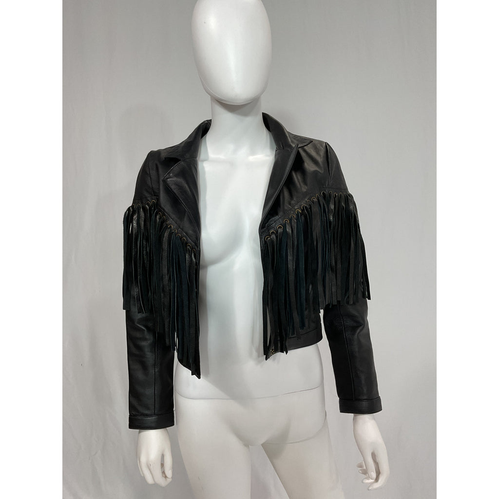 Understated Leather 'Motive' Black Jacket Size XS