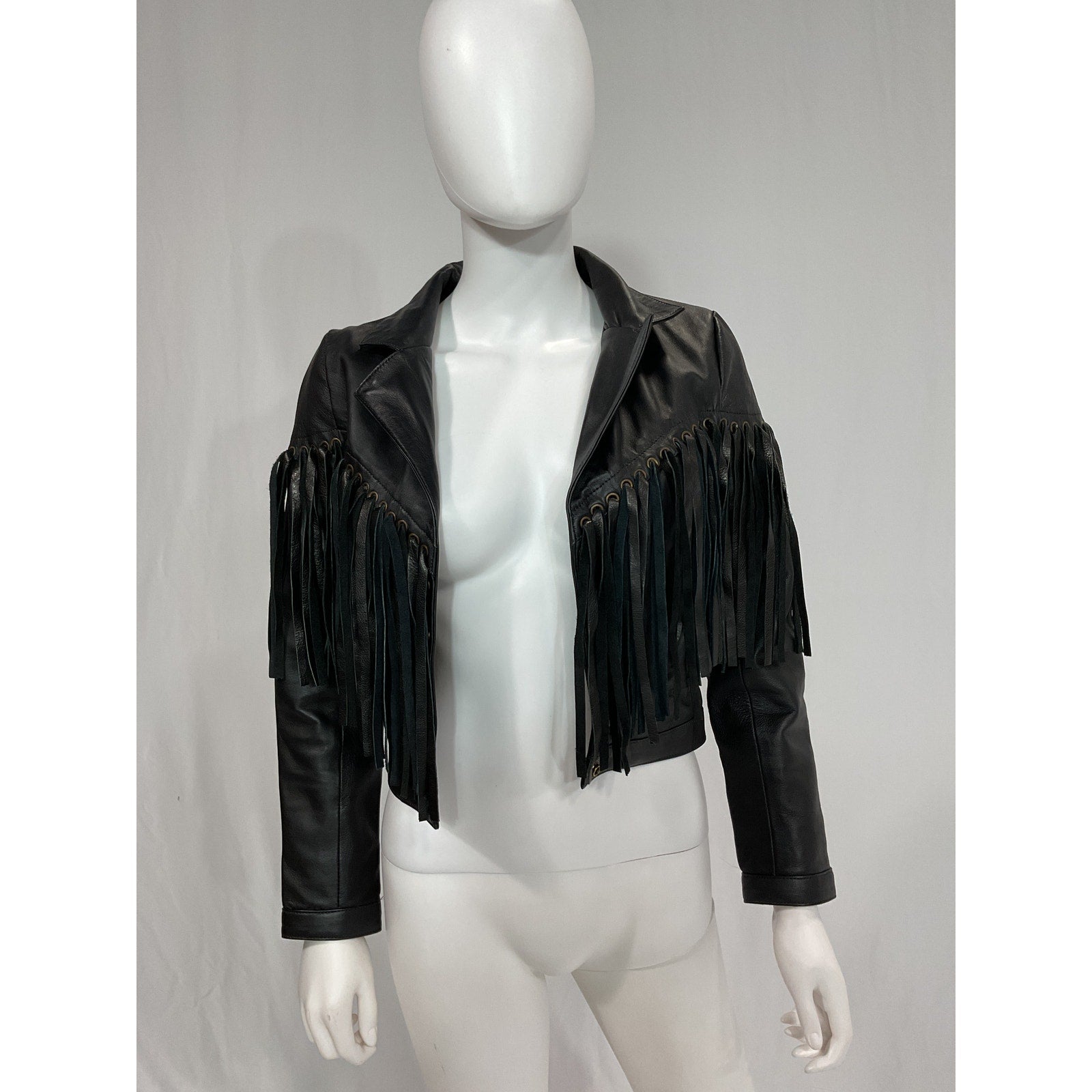 Understated Leather 'Motive' Black Jacket Size XS