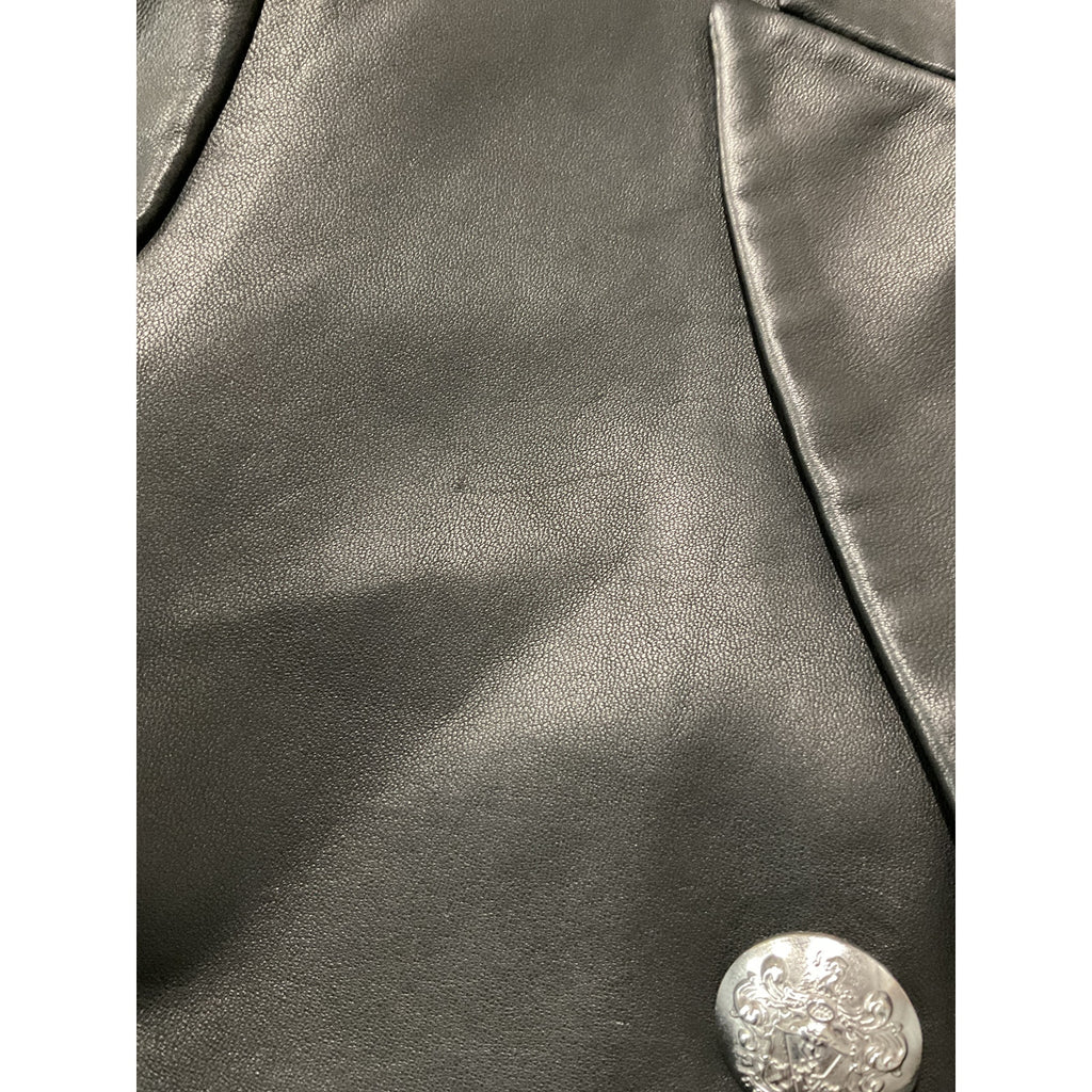 Veronica Beard 'Nevis' Black Leather Jacket Size 12