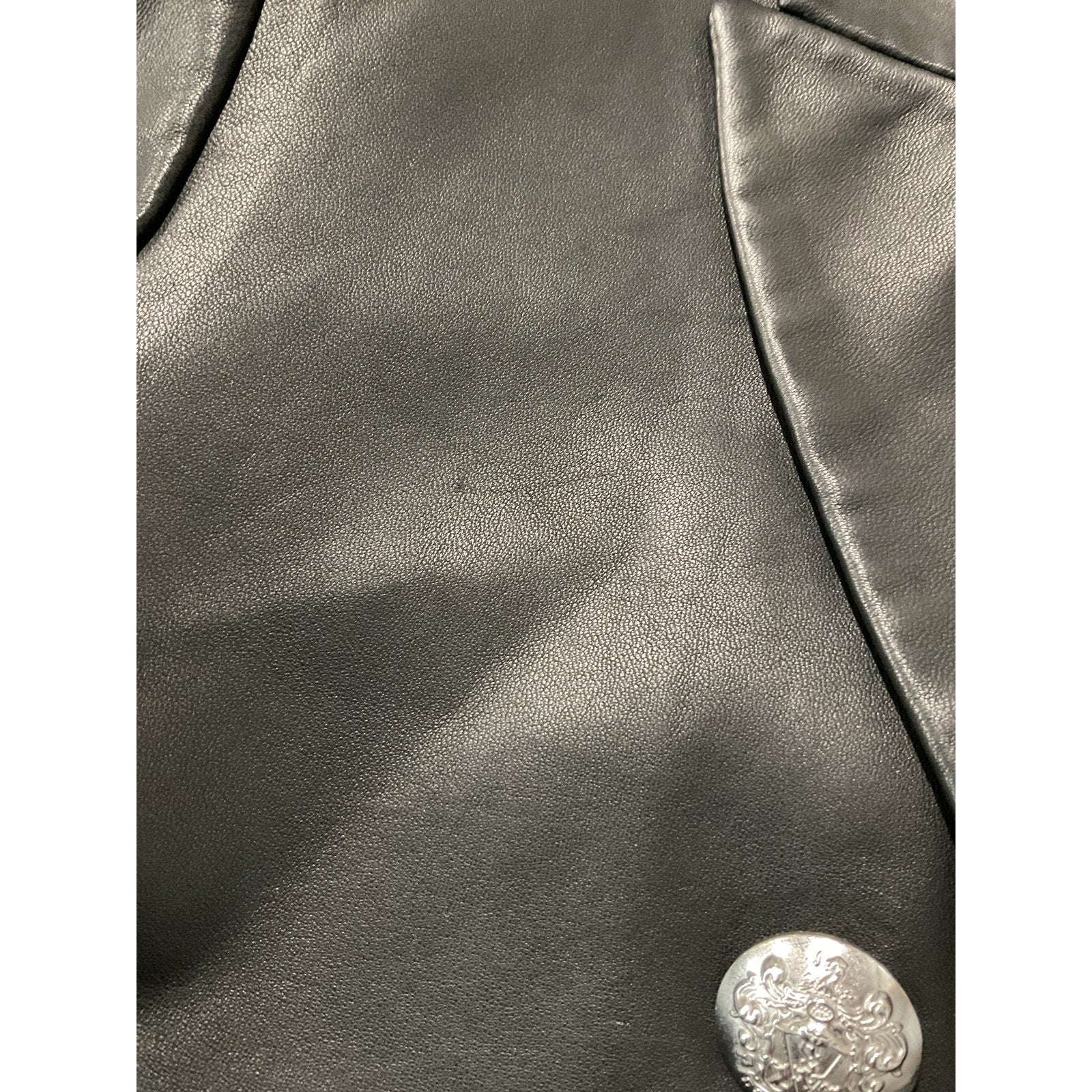 Veronica Beard 'Nevis' Black Leather Jacket Size 12