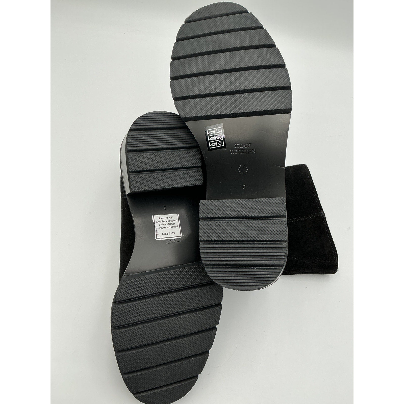 Stuart Weitzman 'Moto' Black Boots Size 6