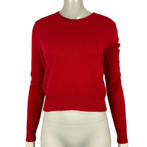 Reformation Cashmere Red Dana Sweater Size S