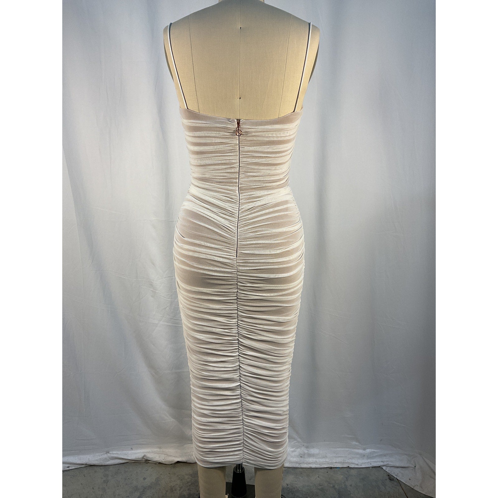 Nookie 'Mecca' White Midi Dress Size S