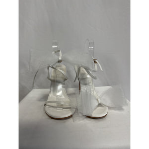 Raye 'Bubbly' White Leather Heel Size 9.5