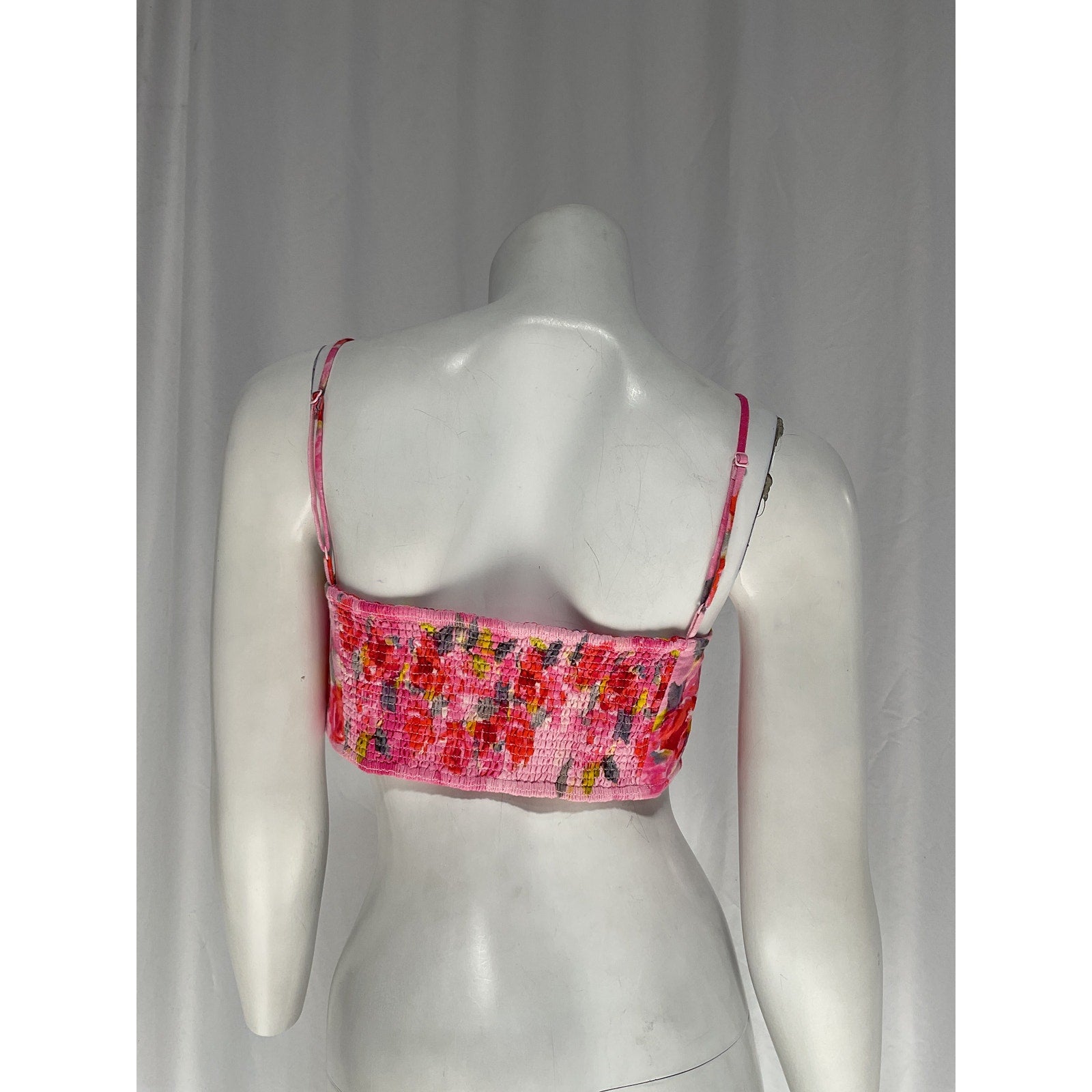 Hemant And Nandita 'Bandeau' Pink Linen Top Size L