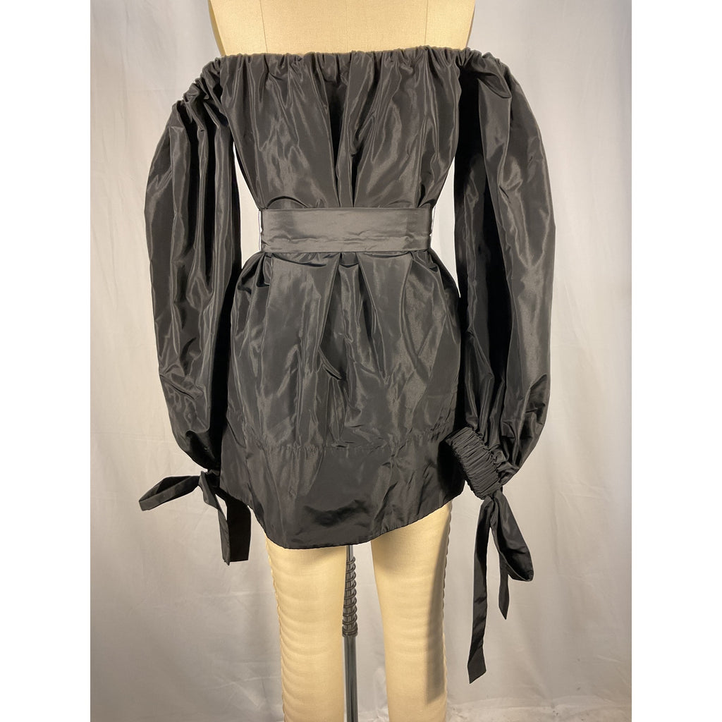 Staud Mini 'Colby' Black Polyester Dress Size S