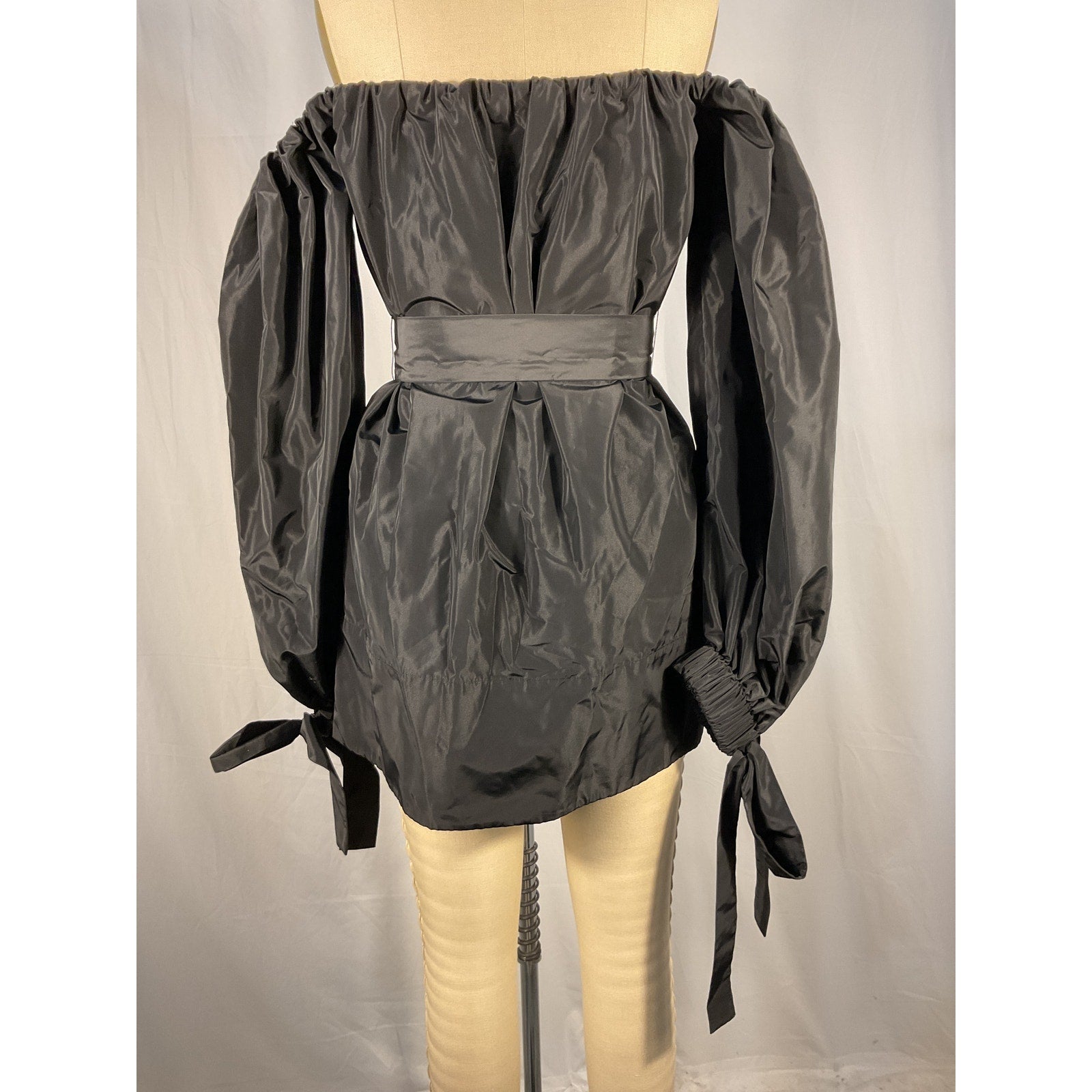 Staud Mini 'Colby' Black Polyester Dress Size S