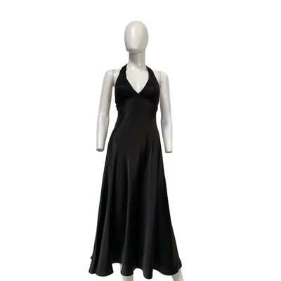 Mirror Palais 'Halter' Black Silk Ballet Dress Size XS - NWT