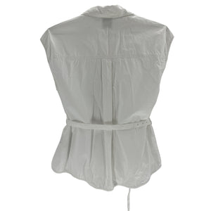 Posse Belted White Juno Shirt Blouse Size XS