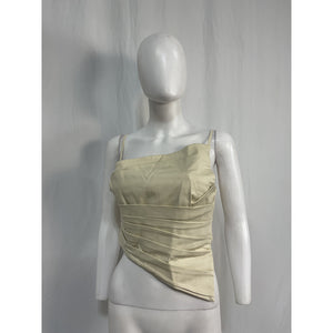 Camila Coelho 'Tashi' Ivory Cotton Top Size M