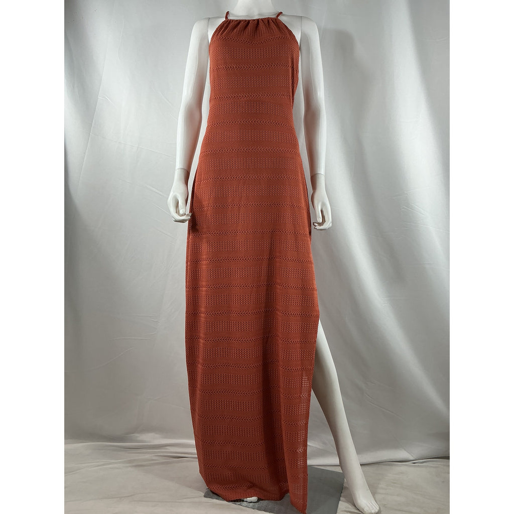 Tularosa 'Nora' Orange Polyester Maxi Dress Size XL