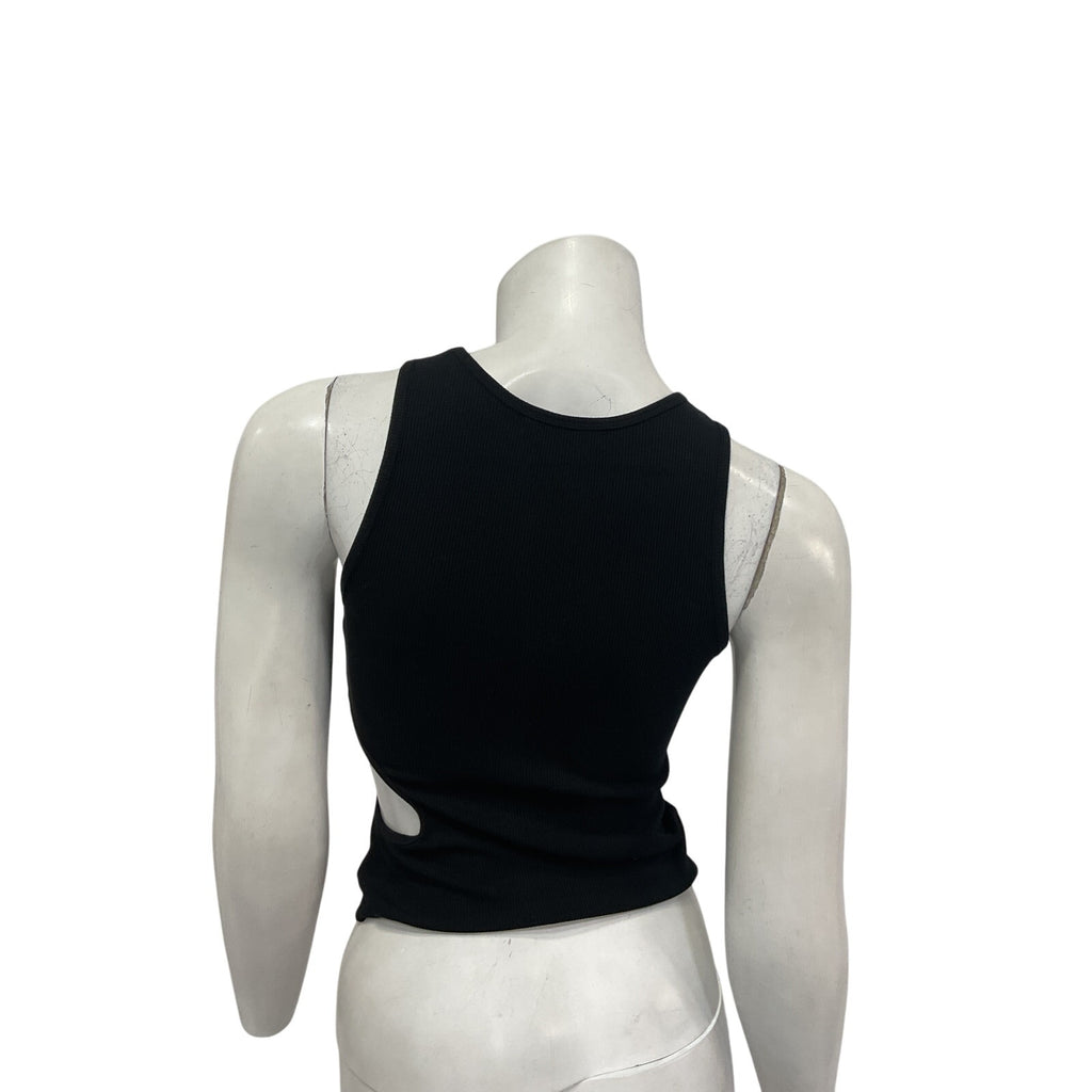 Sandy Liang 'Slight' Black Rayon Tank Top Size S