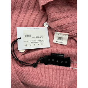 Hatch Ribbed Pink Addie Polo Sweater Size 1 Dress