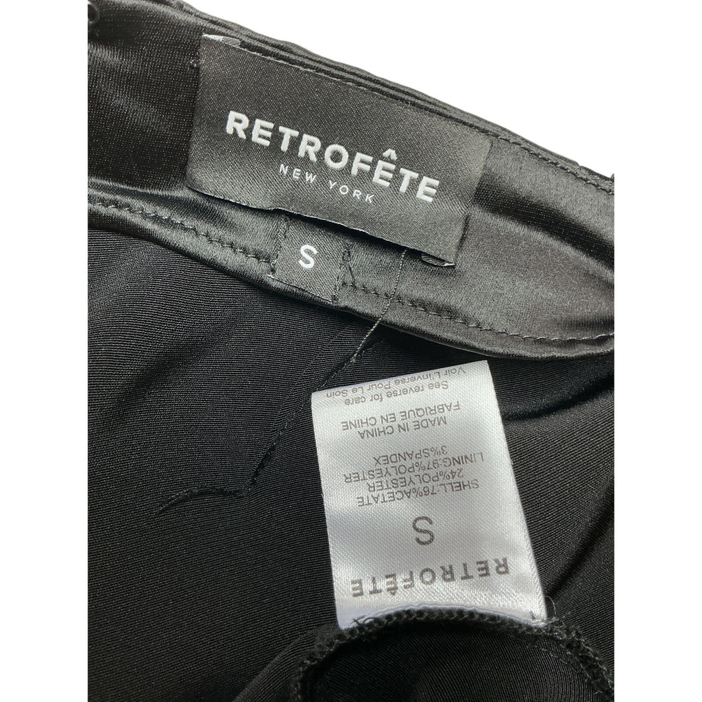 Retrofete 'Harlie' Black Acetate Dress Size S