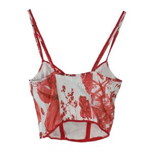 Charo Ruiz Floral Formula Red Pelsy Camisole Size S