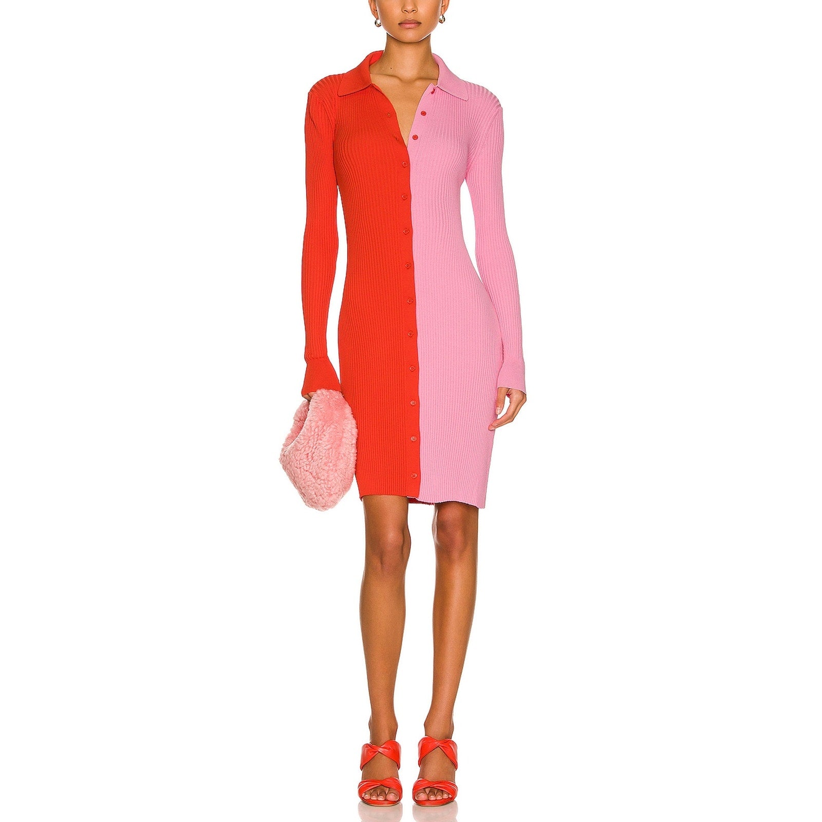 Staud Mini Milton Red Dress Size S - NWT