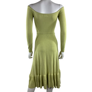 Lpa Knit Lime Aarika Midi Dress Size S