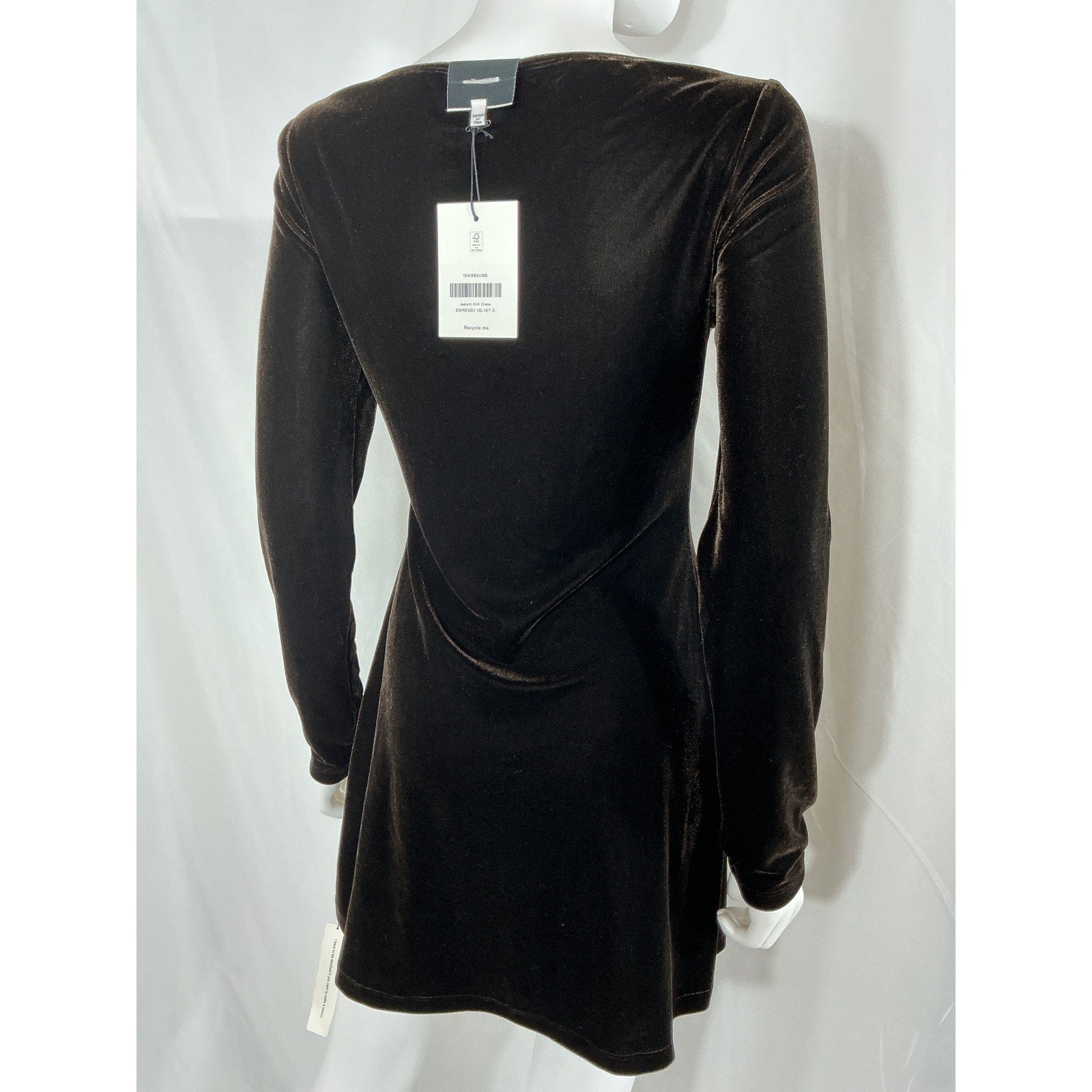 Reformation 'Jaelynn' Black Tencel Lyocell Knit Dress Size S