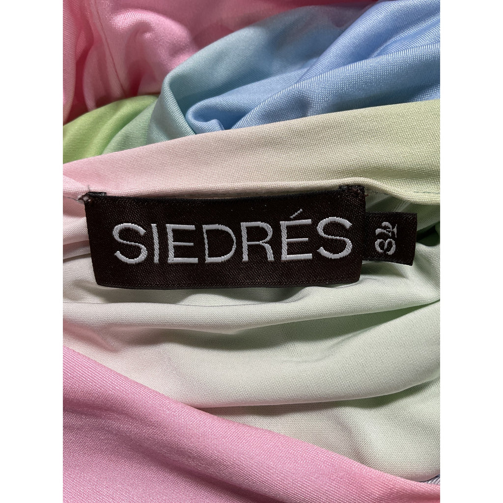 Siedr�s 'Safiya' Pink Draped Cutout Midi Dress Size S