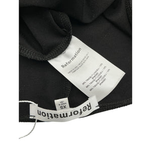 Reformation Knit Black Amalia Dress Size XS