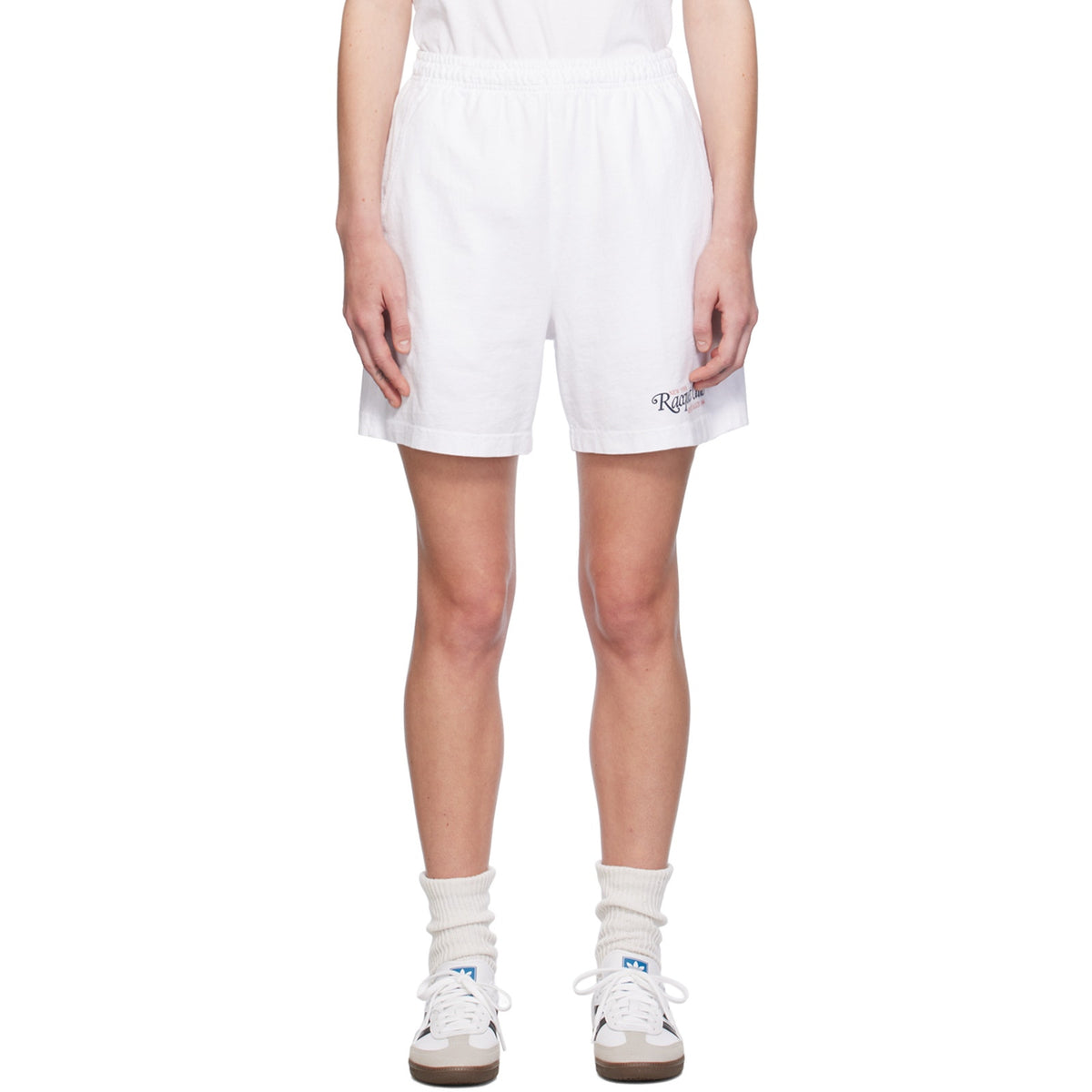 Sporty & Rich '94 Racquet Club' White Shorts Size L