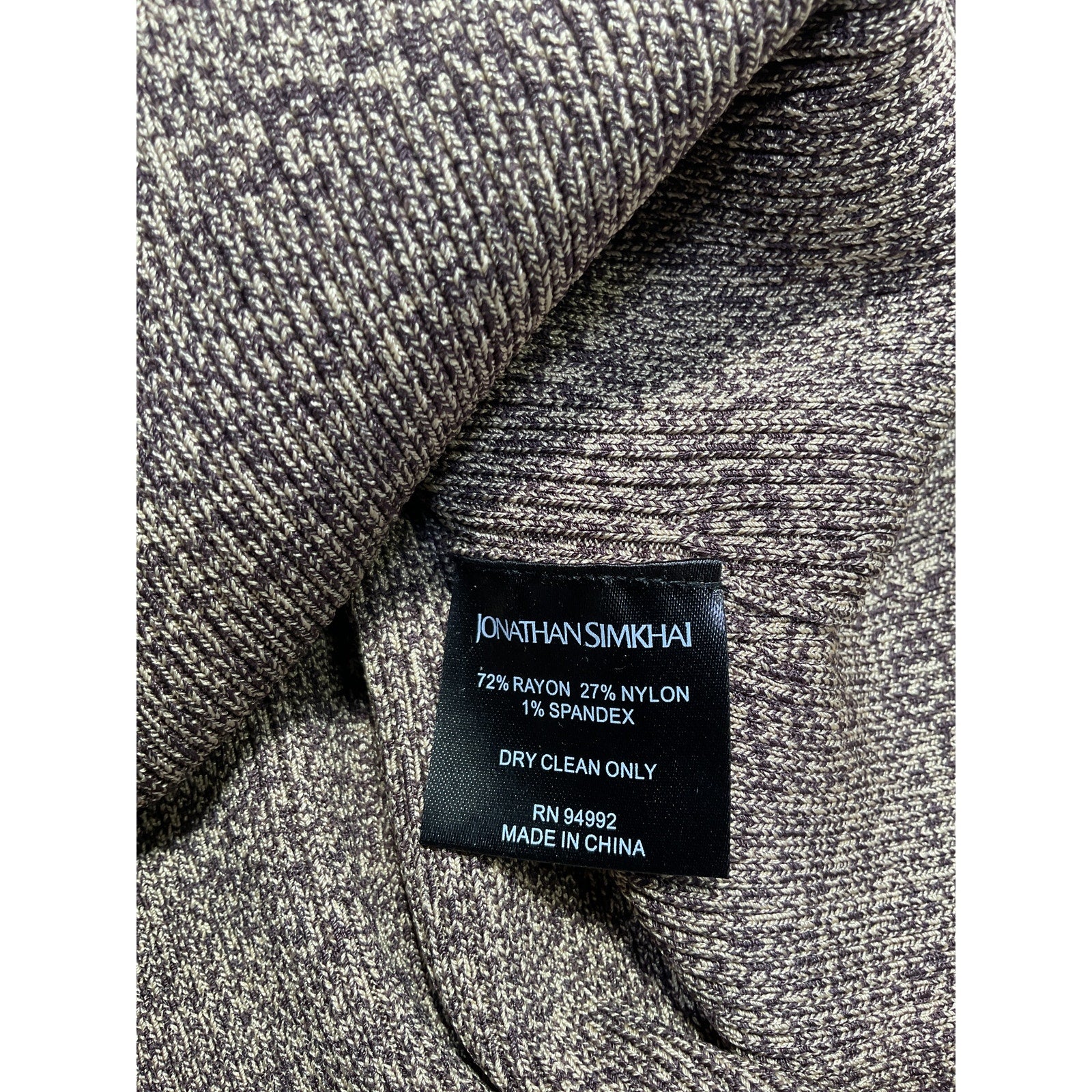 Simkhai 'Vensa' Brown Space Dye Top Size M