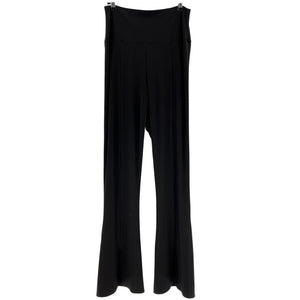 Norma Kamali Flared Black Spat Pants Size M