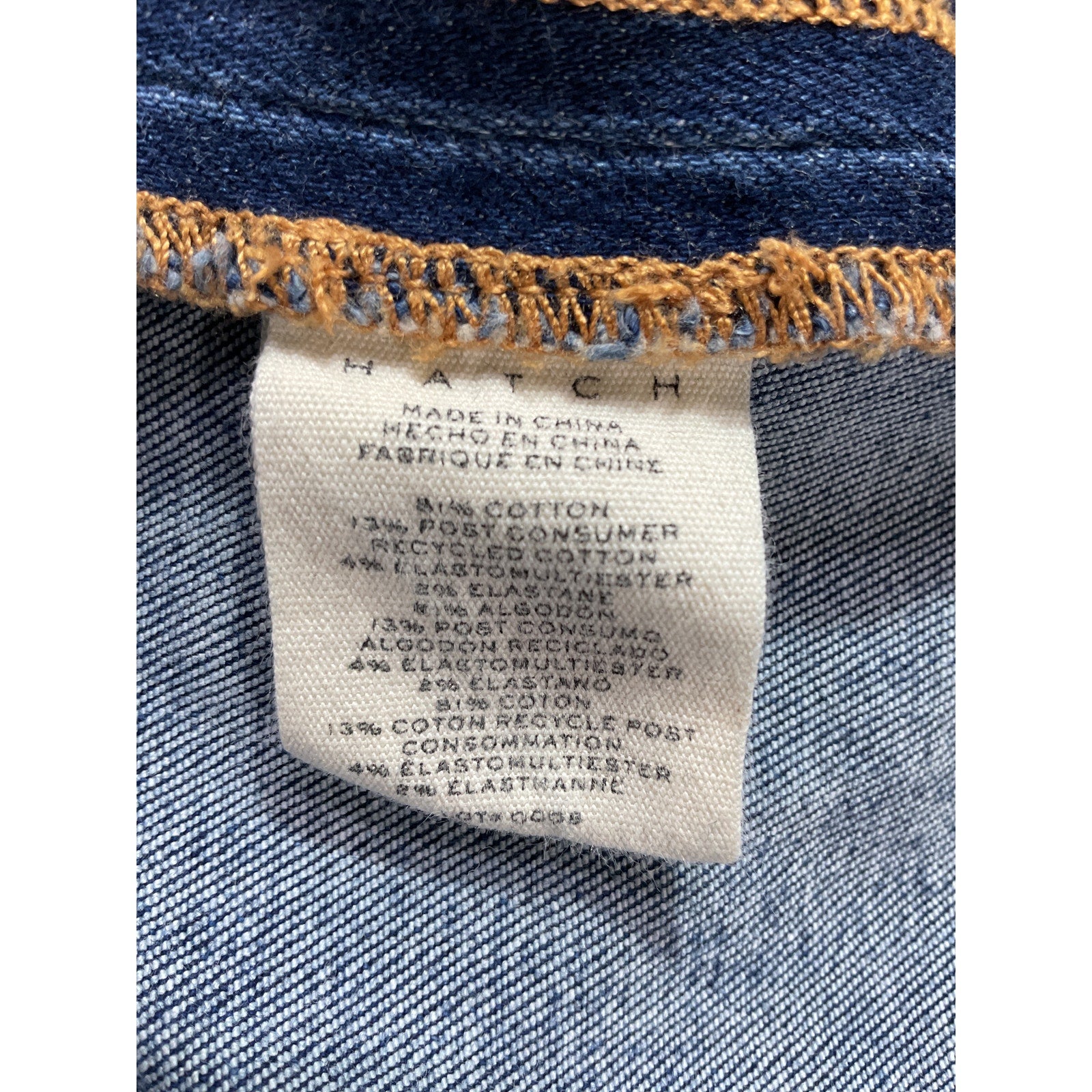 Hatch 'The Slim' Blue Maternity Denim Jean Size 26
