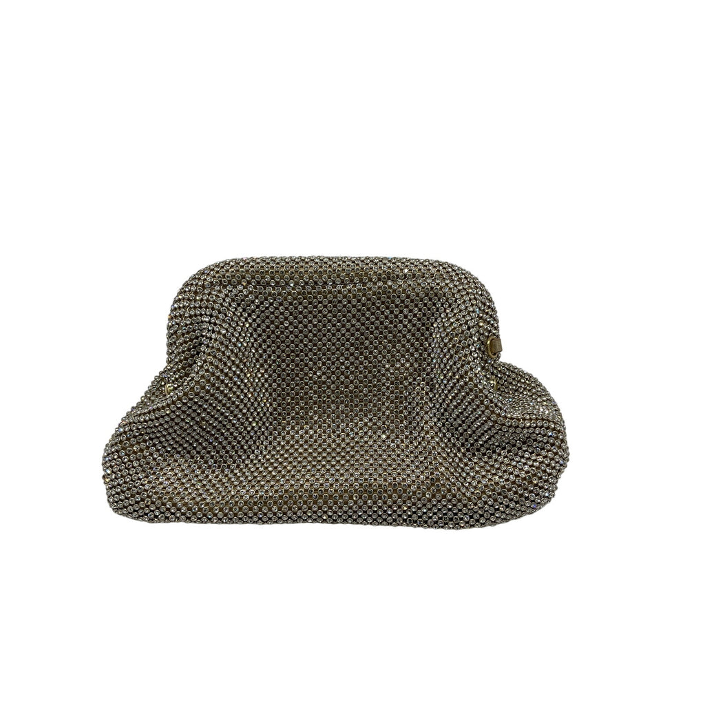 Loeffler Randall 'Doreen' Gold Crystal Clutch OS