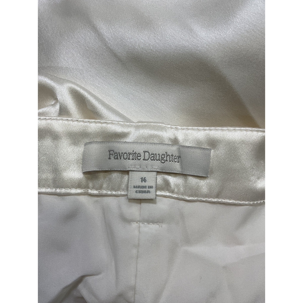 Favorite Daughter 'The Low Favorite' White Pants Size 14 - NWT