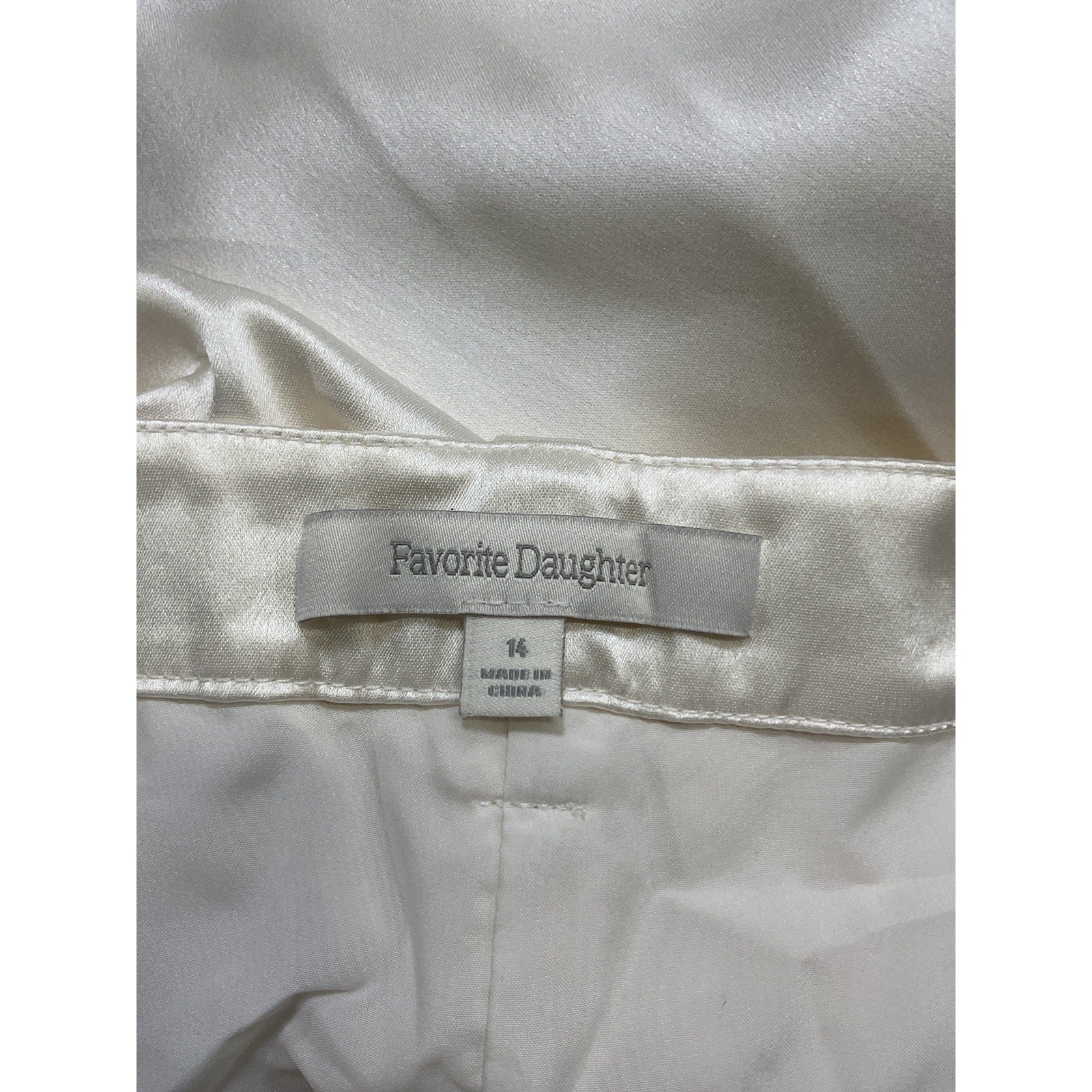 Favorite Daughter 'The Low Favorite' White Pants Size 14 - NWT