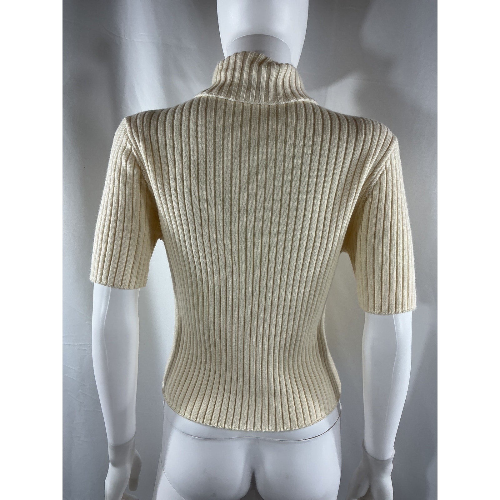 Staud 'Lilou' Ivory Wool Sweater Size L