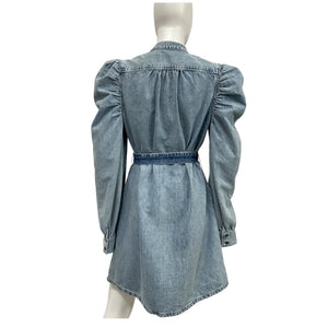 Frame Classic Blue Gillian Mini Dress Size L