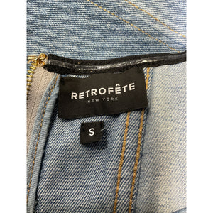 Retrofête Structured Patchwork Simi Mini Dress Size S