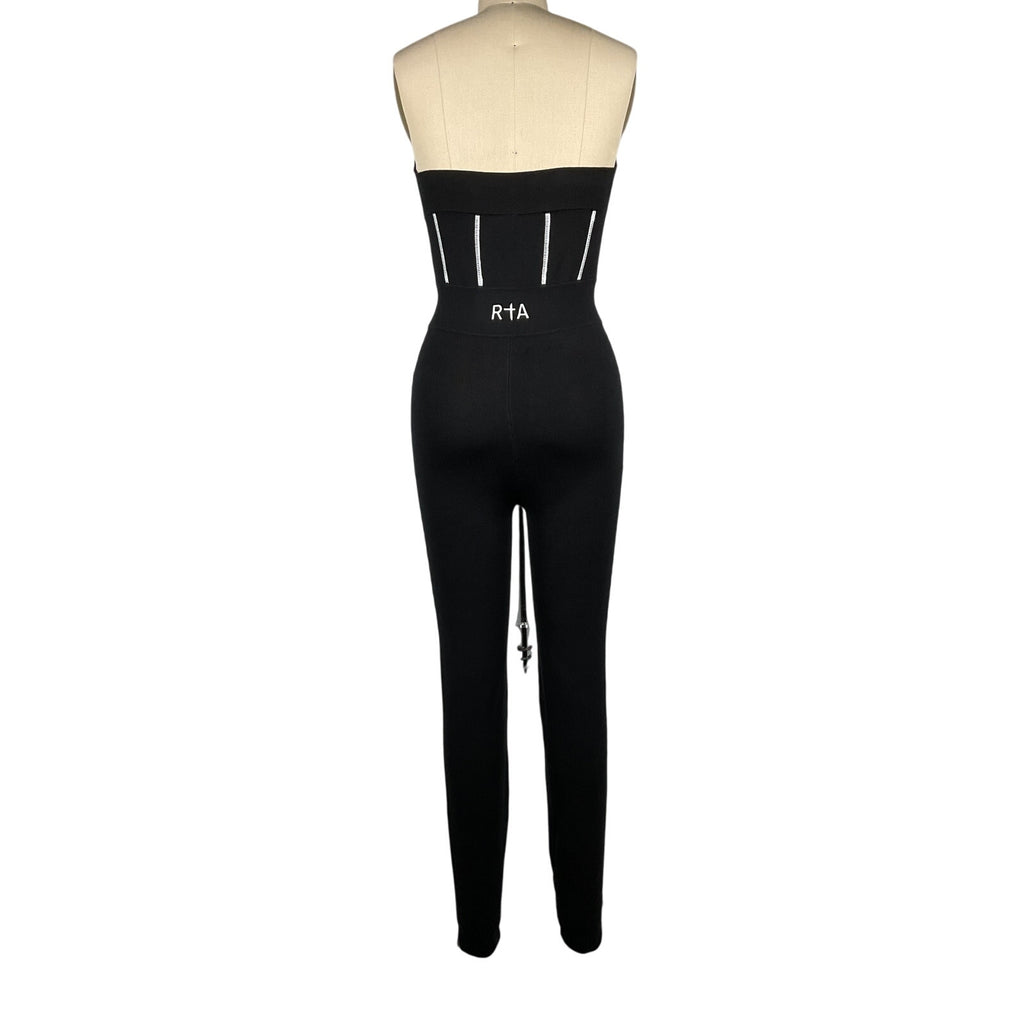 Rta 'Otavia' Black Cotton Jumpsuit Size S