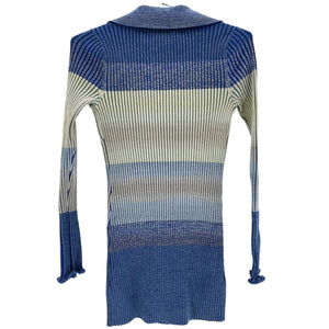 Simkhai Ribbed Blue Bianca Cardigan Size XS
