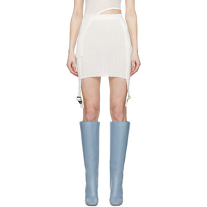Dion Lee 'Utility' White Mini Skirt Size 28