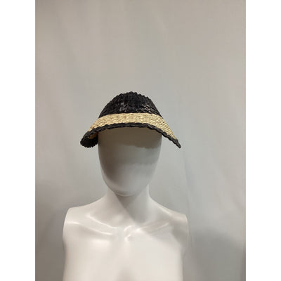 Lspace 'Maloma' Black Straw Visor Size OS