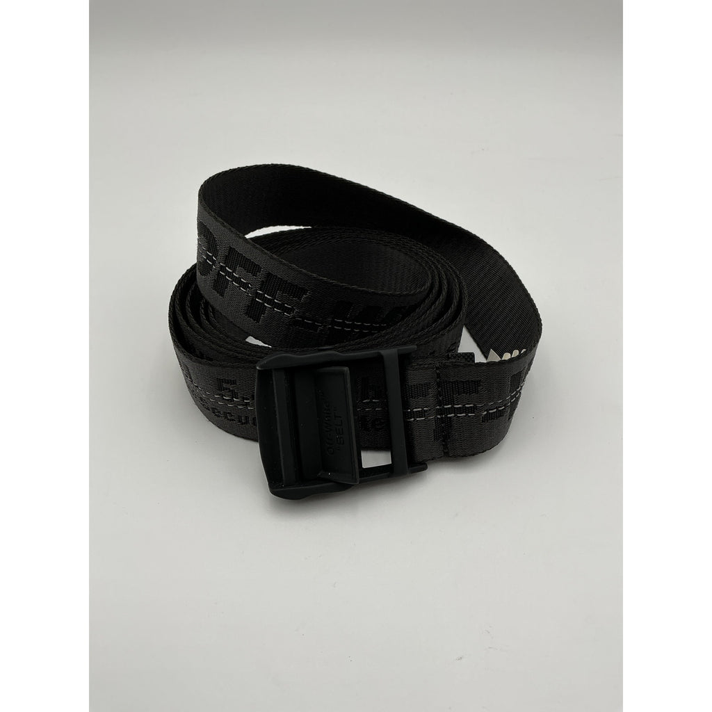 Off-White Classic Black Polyamide Industrial Belt Size OS